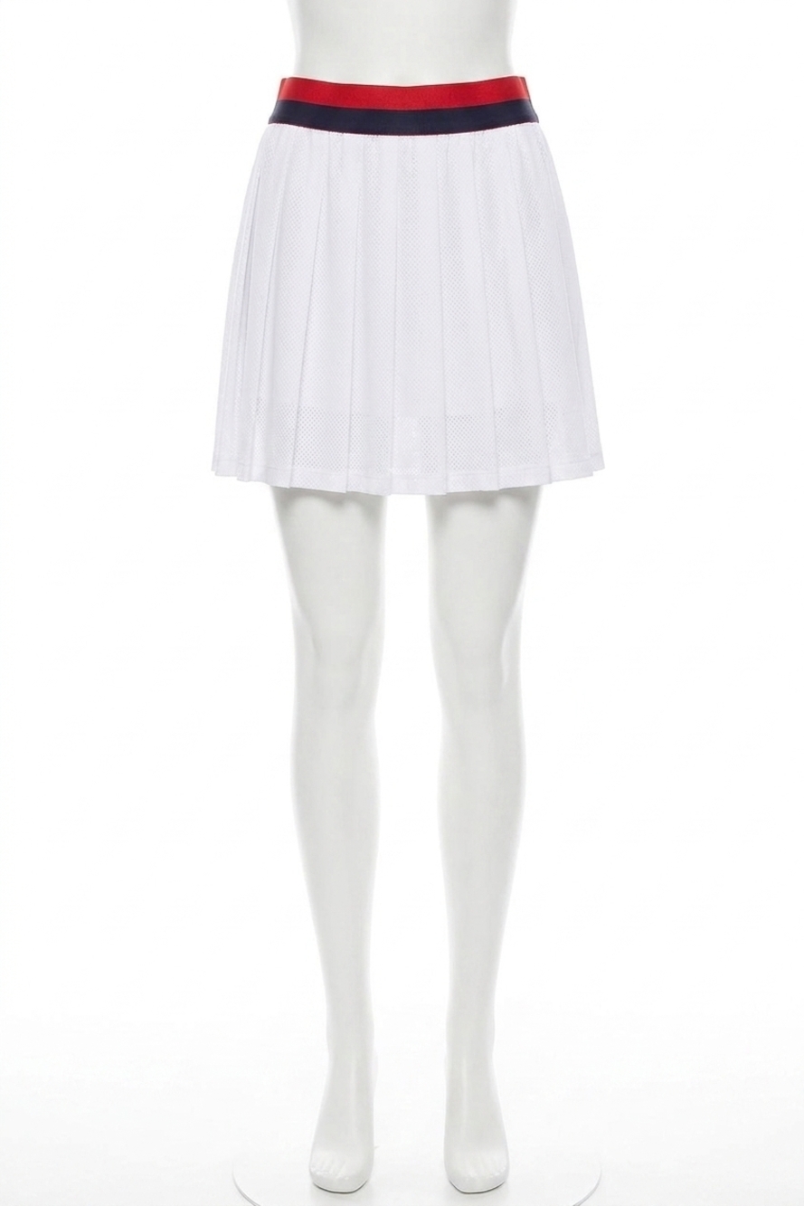 NEW BEACH RIOT irina skirt in cherry indigo colorblock
